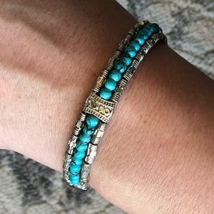 Silver and Turquoise Bracelet